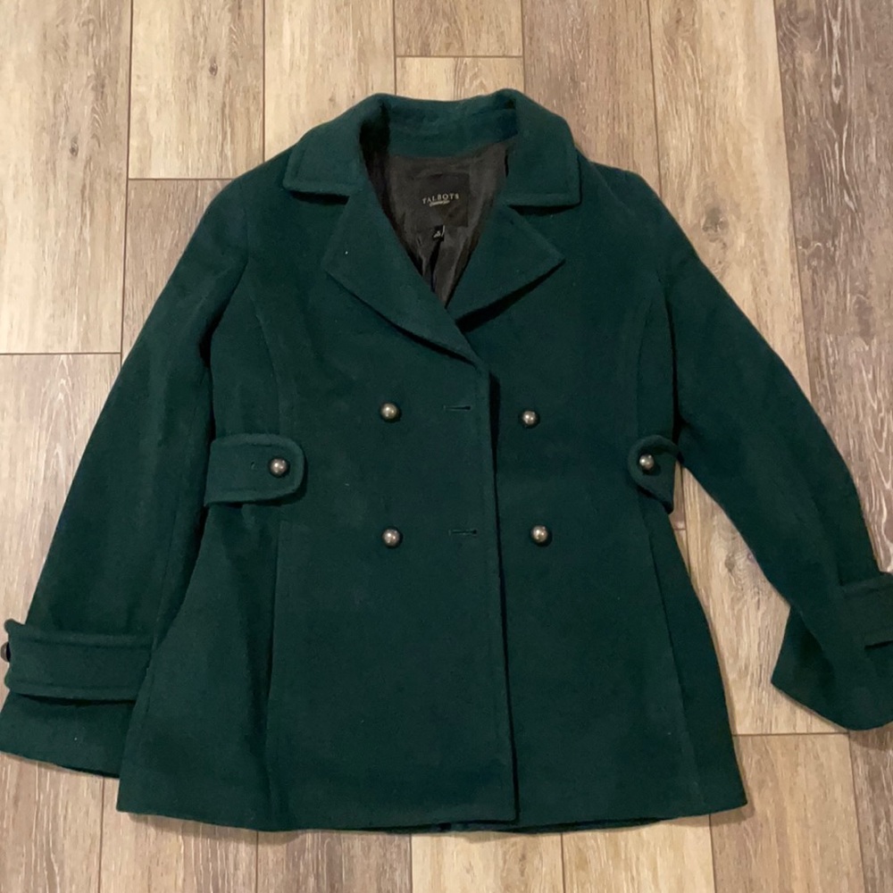 Hunter Green Talbots pea coat